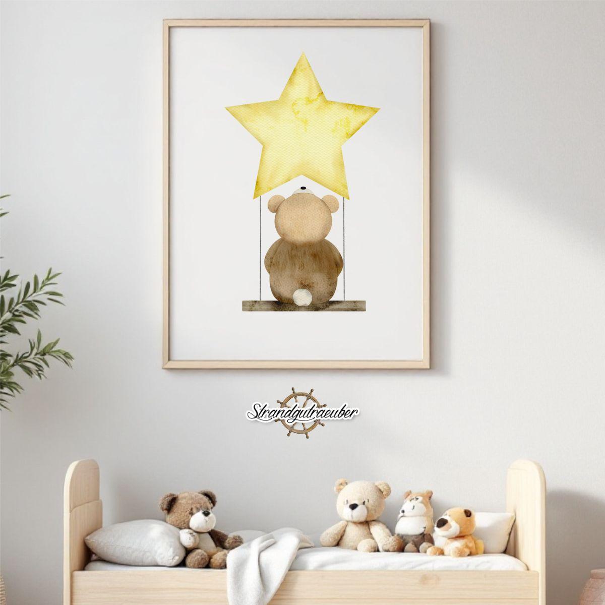 Buegelbild Sternenbaer Buegelbild Sternenbaer